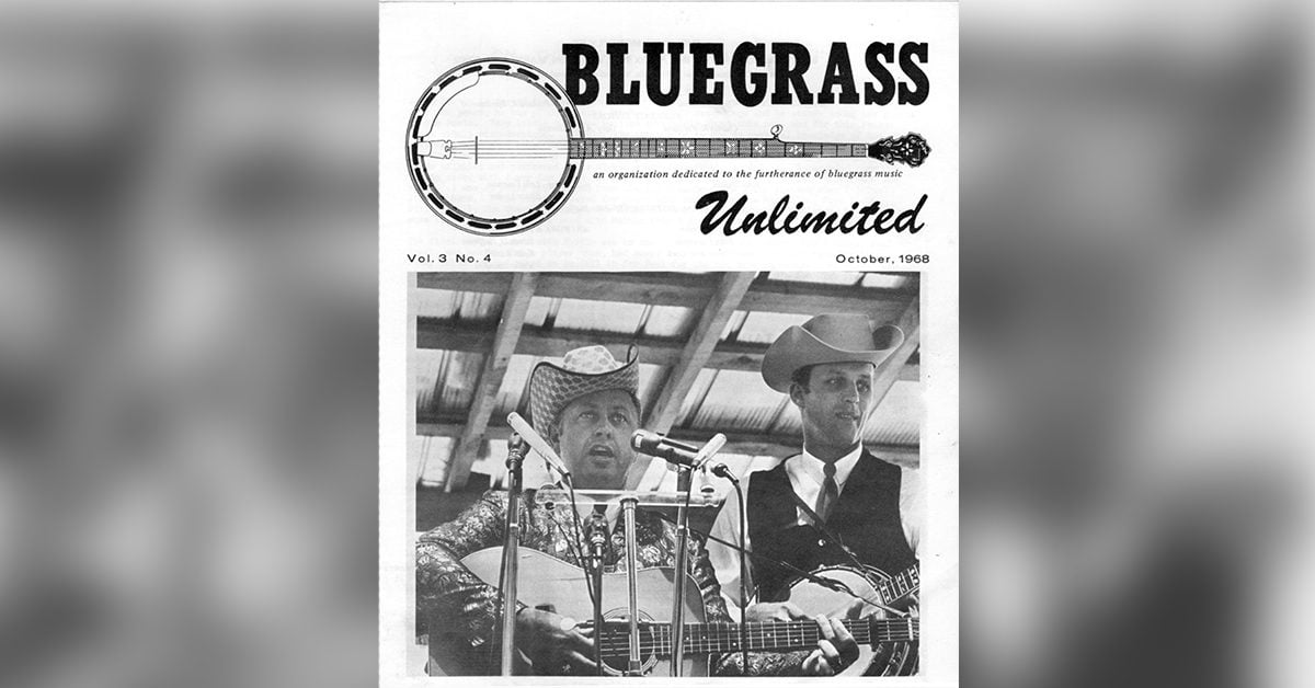 Image of the Bluegrass Unlimited cover from 1968