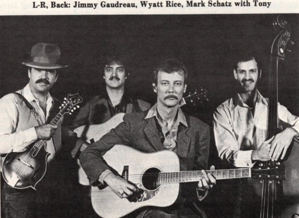 Jimmy Gaudreau, Wyatt Rice, Mark Schatz, Tony Rice