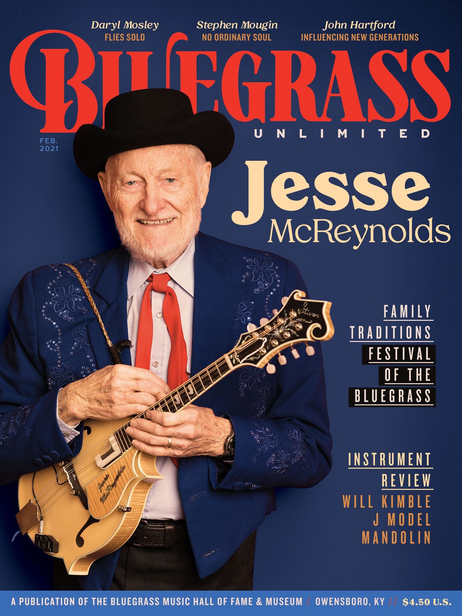 Bluegrass Unlimited February 2021 Cover