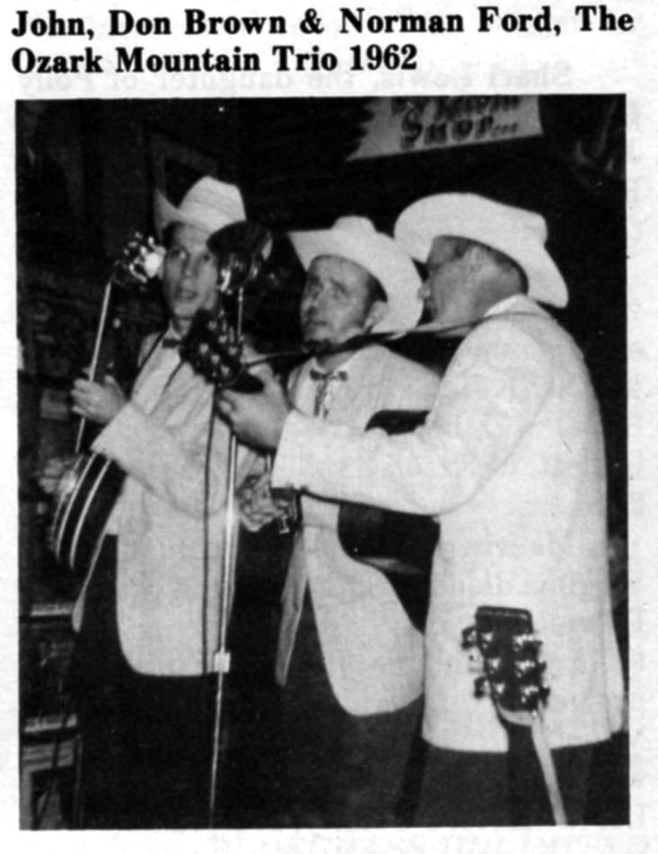 The Ozark Mountain Trio in 1962