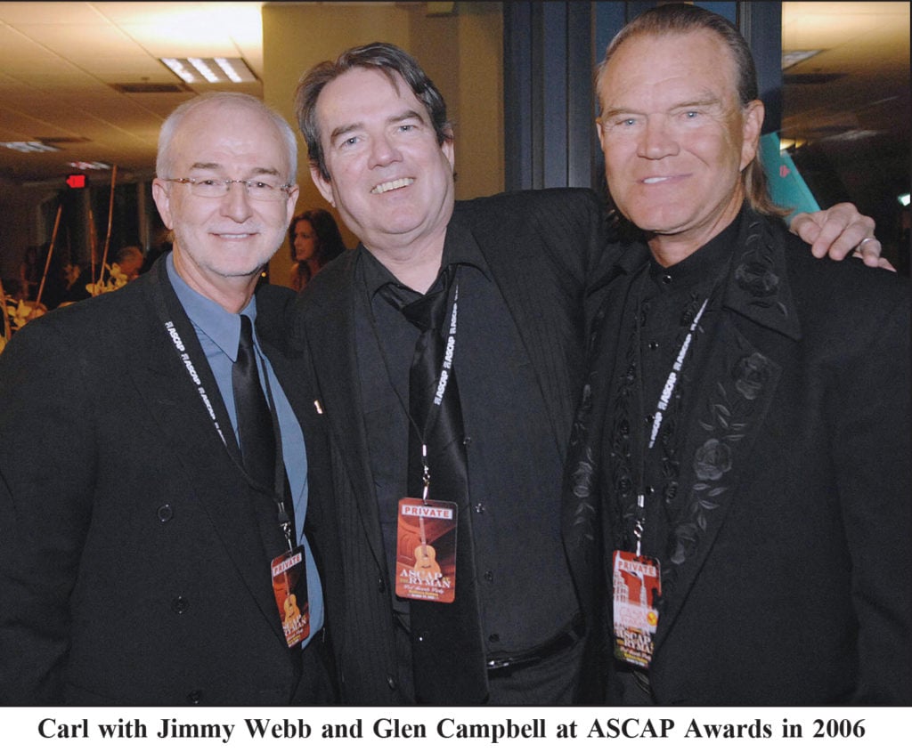 Carl Jackson with Jimmy Webb and Glen Campbell at ASCAP Awards in 2006.