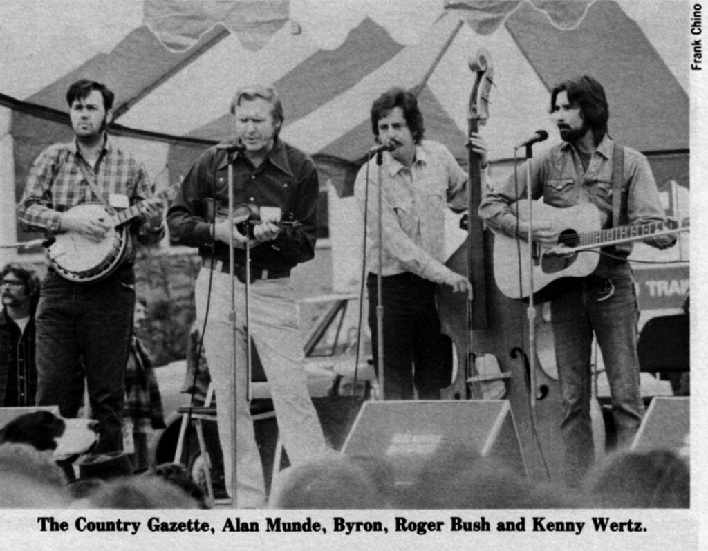 The Country Gazette, Alan Munde, Byron, Roger Bush and Kenny Wertz.