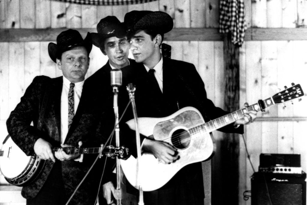 Ralph Stanley, Melvin Goins, and Larry Sparks 1968 Photo by Frank J. Godbey