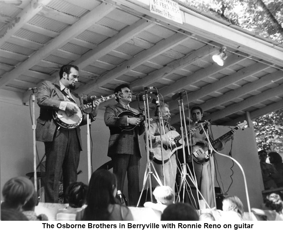 The Osborne Brothers in Berryville with Ronnie Reno on guitar.