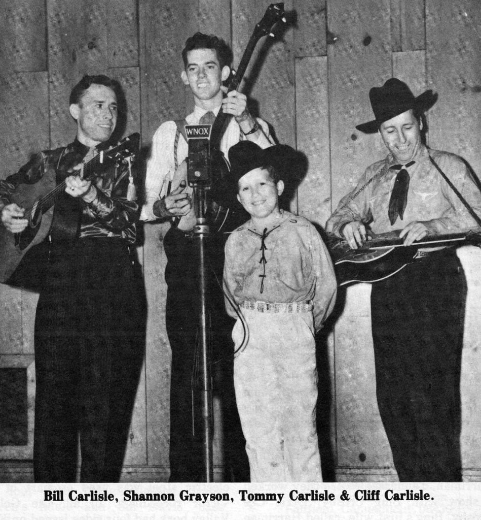 Bill Carlisle, Shannon Grayson, Tommy Carlisle & Cliff Carlisle.