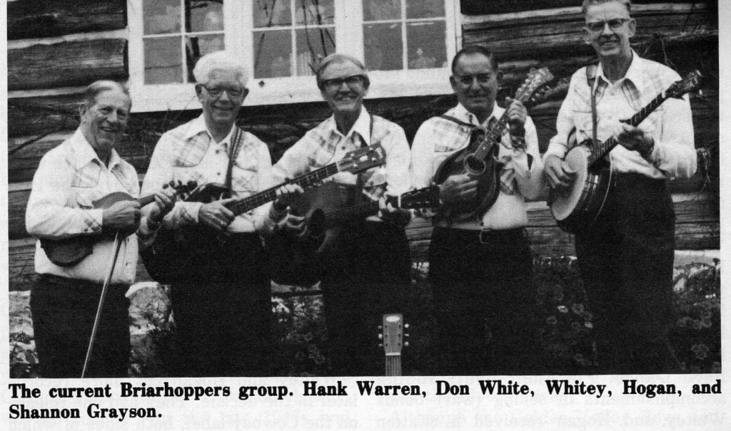 The current Briarshippers group. Hank Warren, Don White, Whitey, Hogan, and Shannon Grayson.